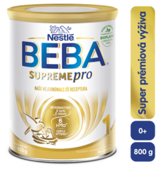 BEBA SUPREMEpro 1, 6 HMO, počiatočné dojčenské mlieko, 800 g