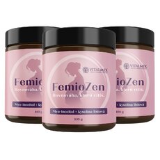 VITALMIX|FEMIOZEN 3 X 100G myo-inozitol s kyselinou listovou, podpora plodnosti a hormonálnej rovnováhy