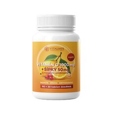 VITALMIX VITAMÍN C 1000mg + ŠÍPKY 50mg FORTE 90+20tbl ZDARMA 