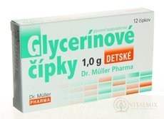 Dr. Müller Glycerínové čípky 1,0 g sup detské 1x12 ks