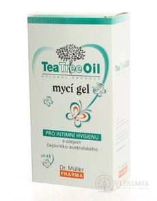 Dr. Müller Tea Tree Oil UMÝVACÍ GÉL na intímnu hygienu 1x200 ml