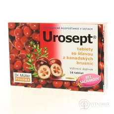 Dr. Müller UROSEPT tablety tbl (so šťavou z brusníc) 1x16 ks