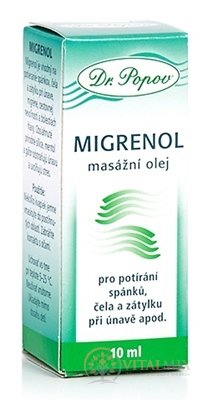 Dr. Popov MIGRENOL masážny olej 1x10 ml