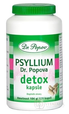 Dr. Popov PSYLLIUM detox cps 1x120 ks