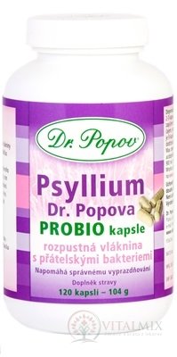 DR. POPOV PSYLLIUM PROBIO cps 1x120 ks
