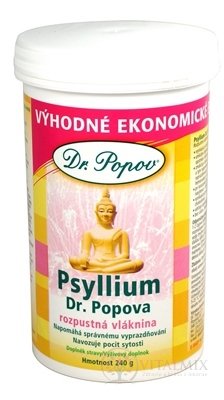 DR. POPOV PSYLLIUM rozpustná vláknina (dóza) 1x240 g