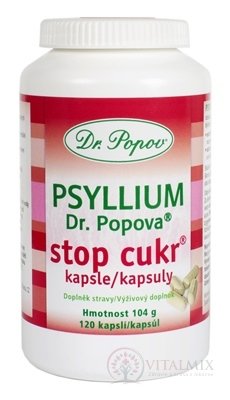 Dr. Popov PSYLLIUM stop cukr cps 1x120 ks