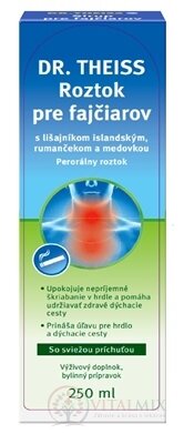 Dr.Theiss Roztok pre fajčiarov s lišajníkom, rumančekom a medovkou 1x250 ml