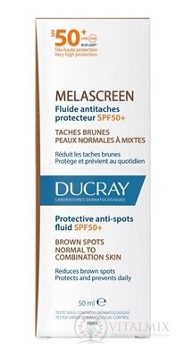 DUCRAY MELASCREEN Ochranný fluid SPF50+ proti pigmentovým škvrnám 1x50 ml