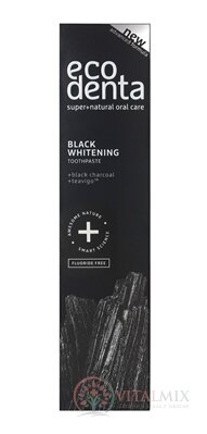 EcoDenta BLACK WHITENING čierna zubná pasta na bielenie zubov 1x100 ml
