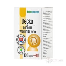 EDENPharma Déčko 4000 I.U. cps (100+20 zadarmo) 1x120 ks