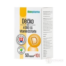 EDENPharma Déčko 4000 I.U. cps (50+10 zadarmo) 1x60 ks