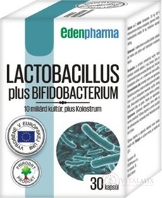 EDENPharma LACTOBACILLUS PLUS BIFIDOBACTERIUM cps 1x30 ks