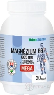 EDENPharma MAGNÉZIUM B6 MEGA cps 1x30 ks