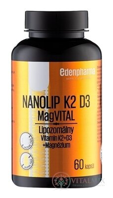 EDENPharma NANOLIP K2 D3 Mag VITAL cps 1x60 ks