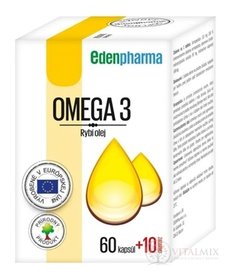 EDENPharma OMEGA 3 cps 60 +10 zadarmo (70 ks)