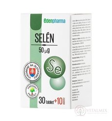EDENPharma SELÉN 50 μg tbl 30+10 zadarmo (40 ks)