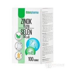 EDENPharma ZINOK 15 mg + SELÉN 50 µg tbl 1x100 ks
