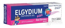 ELGYDIUM KIDS gélová zubná pasta s fluorinolom pre deti (2-6 rokov) s príchuťou lesného ovocia 1x50 ml