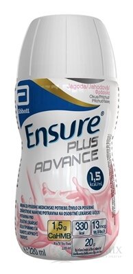 Ensure PLUS ADVANCE jahodová príchuť 30x220 ml