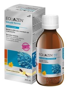 EQUAZEN tekutá forma, vanilková príchuť 1x200 ml