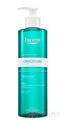 Eucerin DERMOPURE CLINICAL Hĺbkovo čistiaci gél pleť so sklonom k akné 1x400 ml