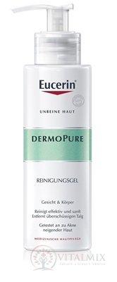 Eucerin DERMOPURE hĺbkovo čistiaci gél problematická pleť 1x400 ml