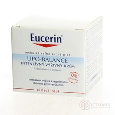 Eucerin LIPO BALANCE intenzívny výživný krém pre suchú a citlivú pokožku 1x50 ml