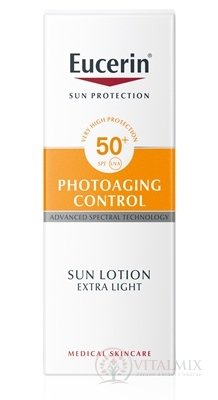 Eucerin SUN PHOTOAGING CONTROL SPF 50+ mlieko extra ľahké na opaľovanie 1x150 ml