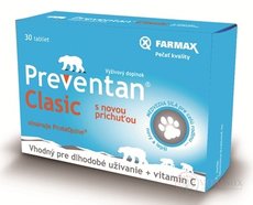 FARMAX Preventan Clasic s novou príchuťou + vit. C tbl 1x30 ks