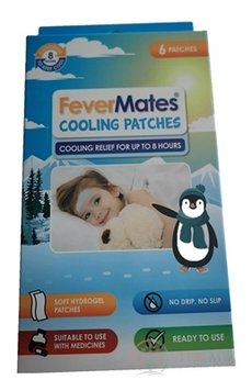 FeverMates cooling nálepkové chladivé náplasti pre deti 1x6 ks