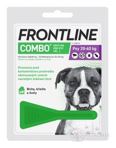 FRONTLINE Combo Spot-On pre psy L sol (na kožu, psy 20-40 kg) 1x2,68 ml
