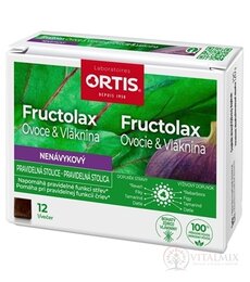 Fructolax Ovocie a vláknina KOCKY 1x12 ks