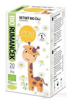 FYTO DETSKÝ BIO ČAJ RUMANČEK (od ukončeného 1. týždňa) 20x1,5 g (30 g)