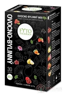 FYTO OVOCNO-BYLINNÝ MIX 6 druhov po 5 vrecúšok, 30x2 g (60 g)