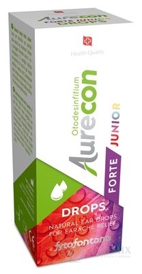 Fytofontana Aurecon DROPS FORTE JUNIOR ušné kvapky s obsahom rastlinných extraktov 1x10 ml