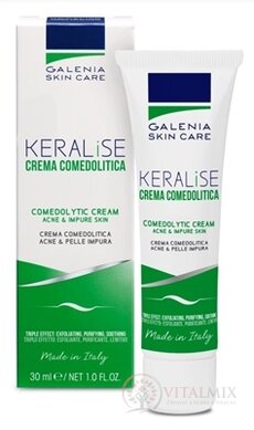 GALENIA KERALISE CREMA COMEDOLITIKA krém s exfoliačným účinkom na tvár a telo 1x30 ml