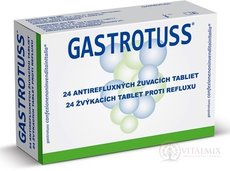 Gastrotuss tablety žuvacie antirefluxné 1x24 ks