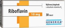 GENERICA Riboflavin 10 mg tbl 1x30 ks