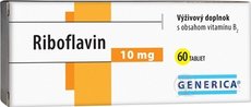 GENERICA Riboflavin 10 mg tbl 1x60 ks