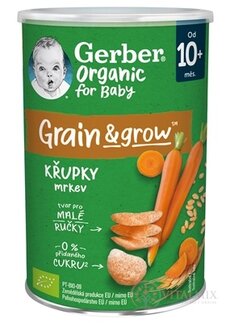 Gerber Organic CHRUMKY Pšenično-ovsené s mrkvou (od ukonč. 10. mesiaca) 1x35 g