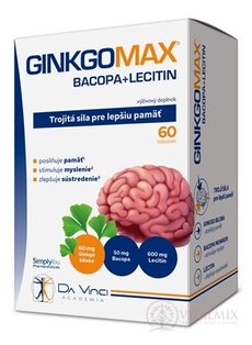 GINKGOMAX+BACOPA+LECITÍN - DA VINCI cps 1x60 ks