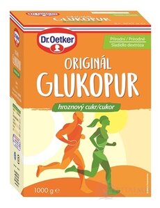 GLUKOPUR ORIGINÁL (hroznový cukor) - Dr.Oetker prášok, prírodné sladidlo 1x1000 g