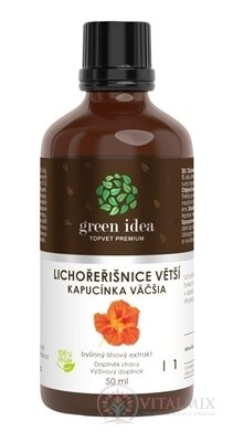 Green Idea KAPUCÍNKA väčšia bylinný liehový extrakt, kvapky 1x50 ml