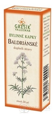 GREŠÍK BYLINNÉ KVAPKY BALDERIÁNSKE 1x50 ml