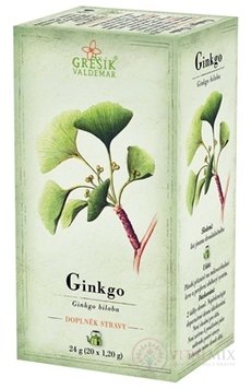 GREŠÍK GINKO bylinný čaj v nálevových vreckách 20x1,2 g (24 g)