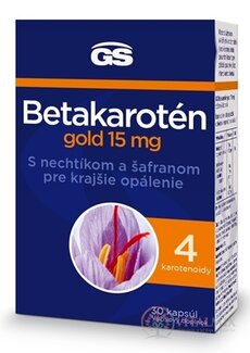 GS Betakarotén gold 15 mg cps s nechtíkom a šafranom 1x30 ks