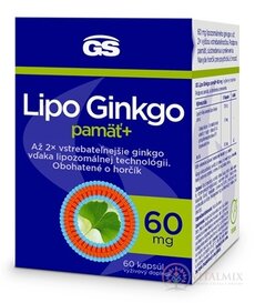 GS Lipo Ginkgo pamäť+ 60 mg cps 1x60 ks