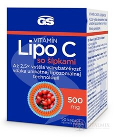 GS Vitamín Lipo C 500 mg so šípkami cps 1x50 ks