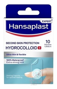 Hansaplast Hydrokoloidná náplasť na prsty 1,9x6 cm (Hydrocolloid S Second skin) 1x10 ks